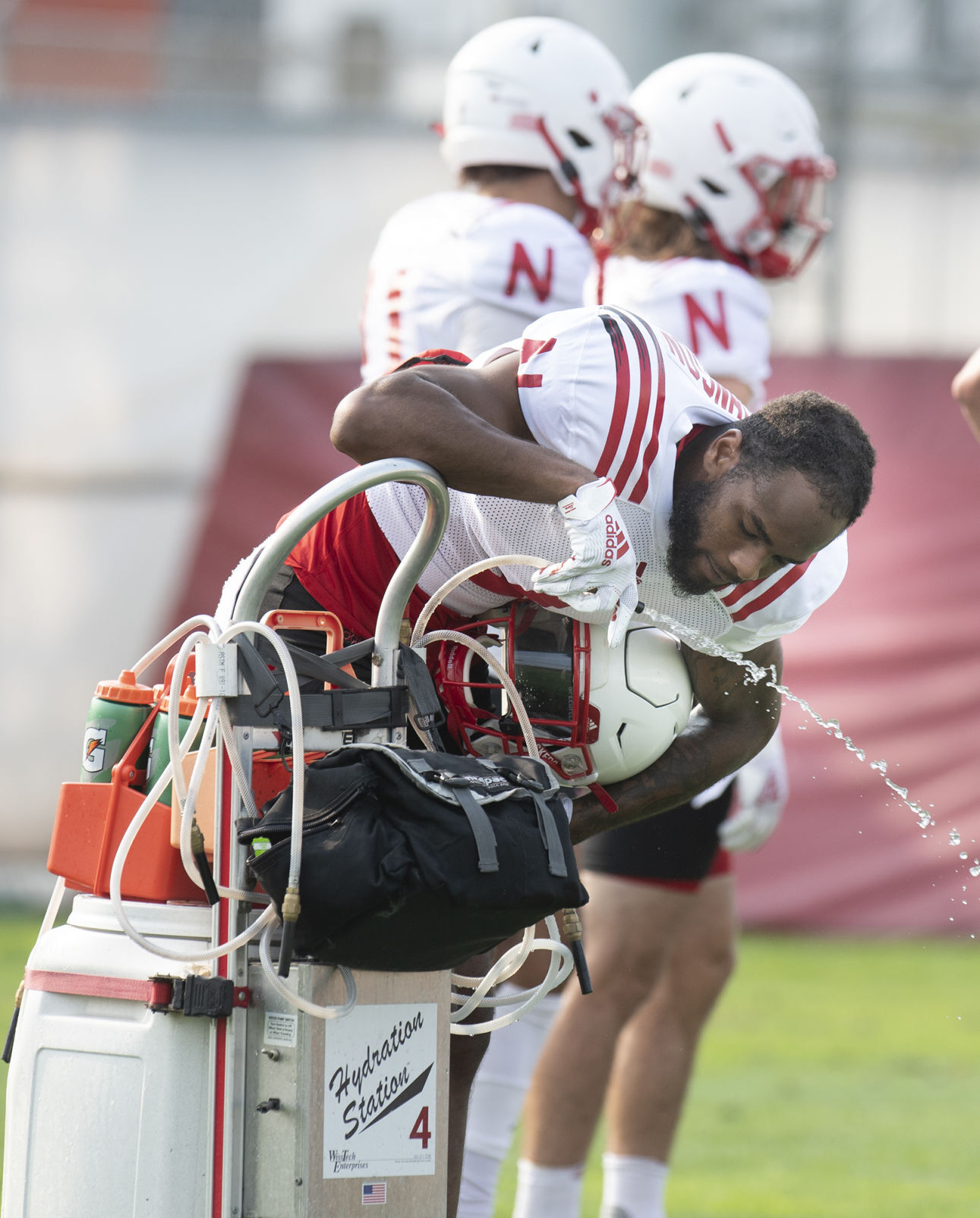 NU football practice, 8.4